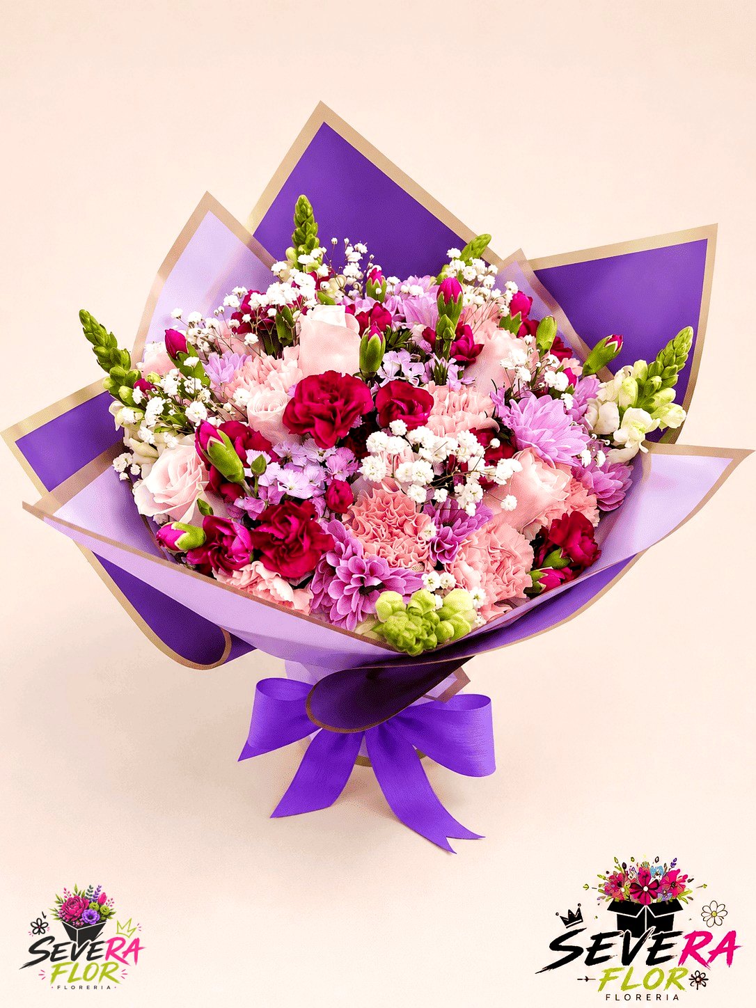 Ramo de flores Severa Flor, floristería en Bogotá con entrega a domicilio